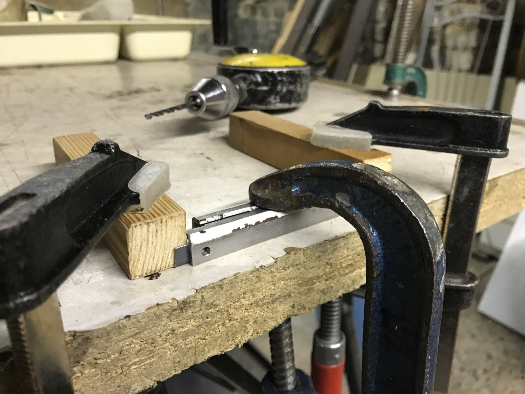 New battery box mountings being fabricated