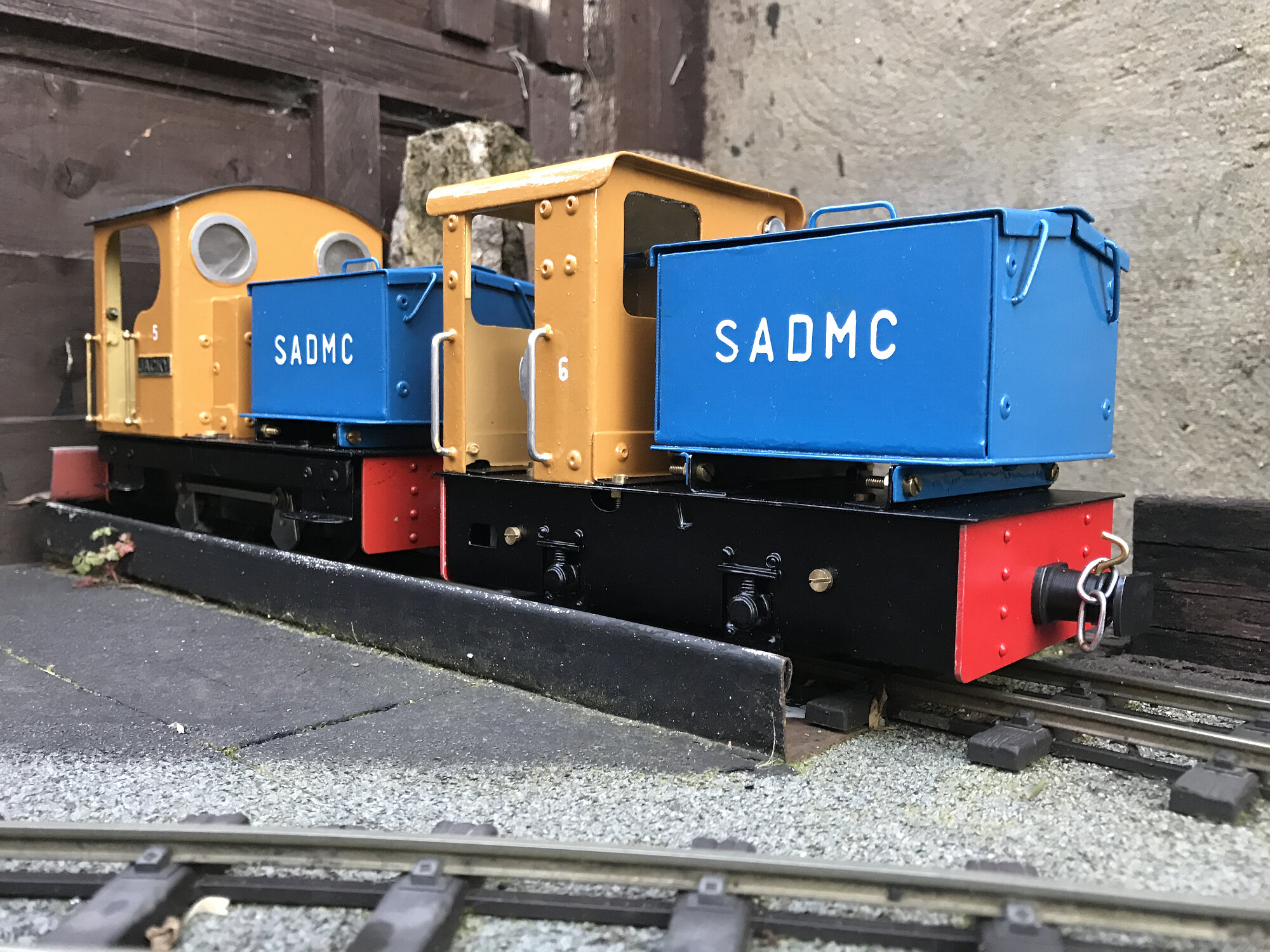 No.6 with No.5 at Swallowdale shed