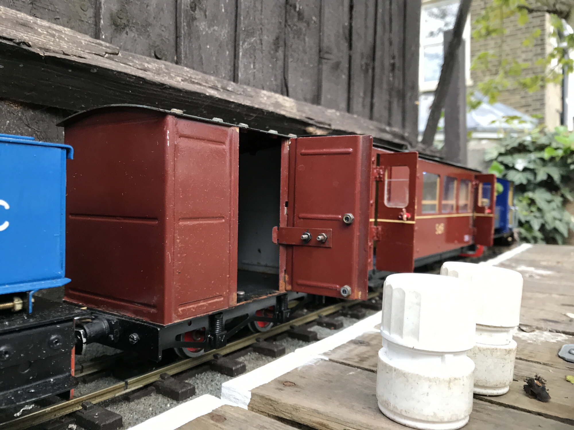 Van 101 unloading milk at High Topps Sunday 2 May 2021