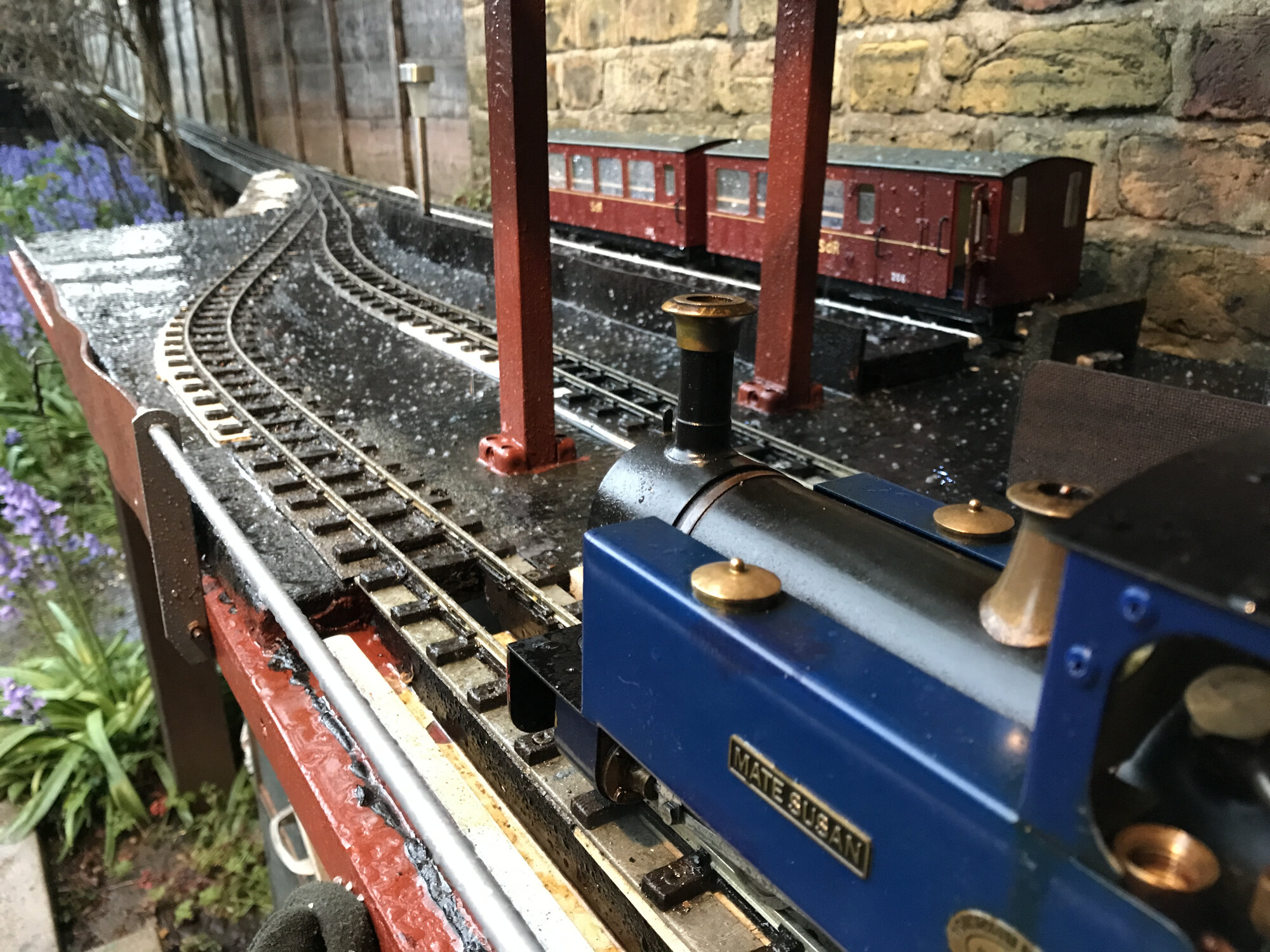 Hailstones at Beckfoot shed 5 May 2021