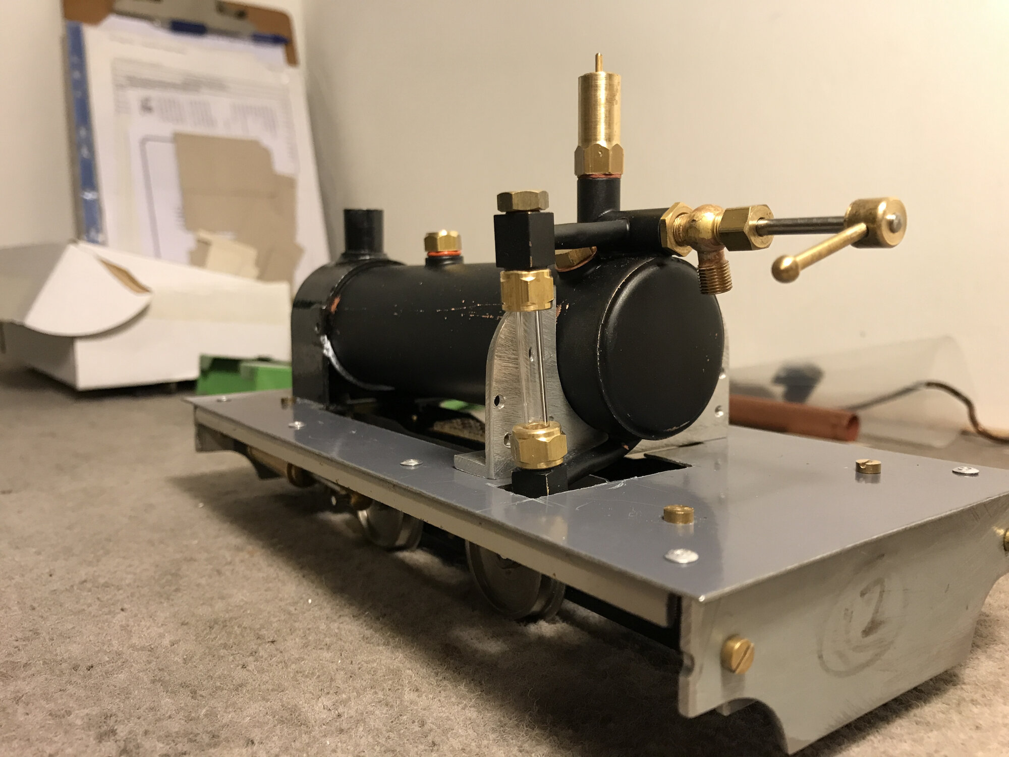 Checking boiler mounting