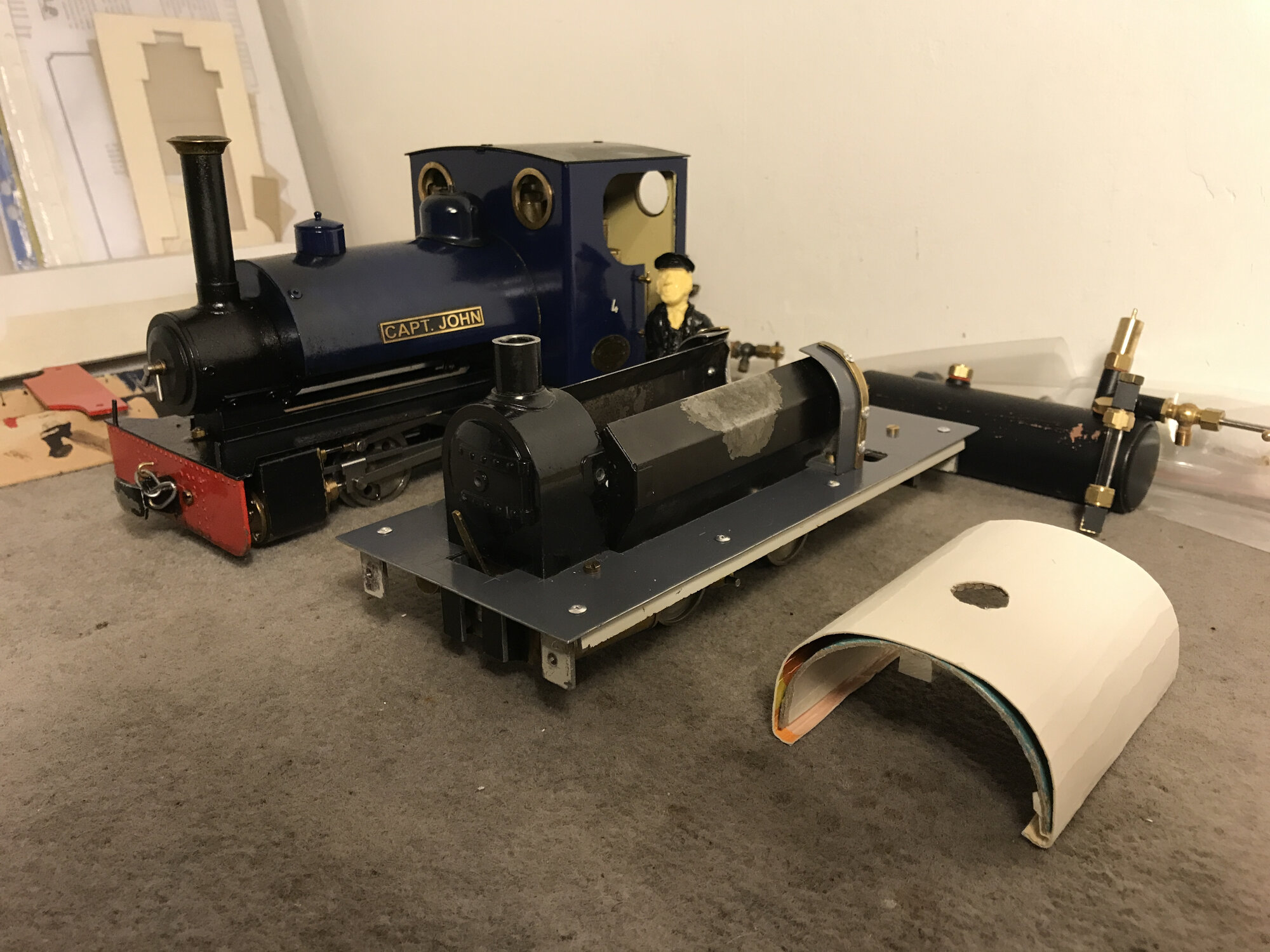 Saddle tank pattern with water valve hole