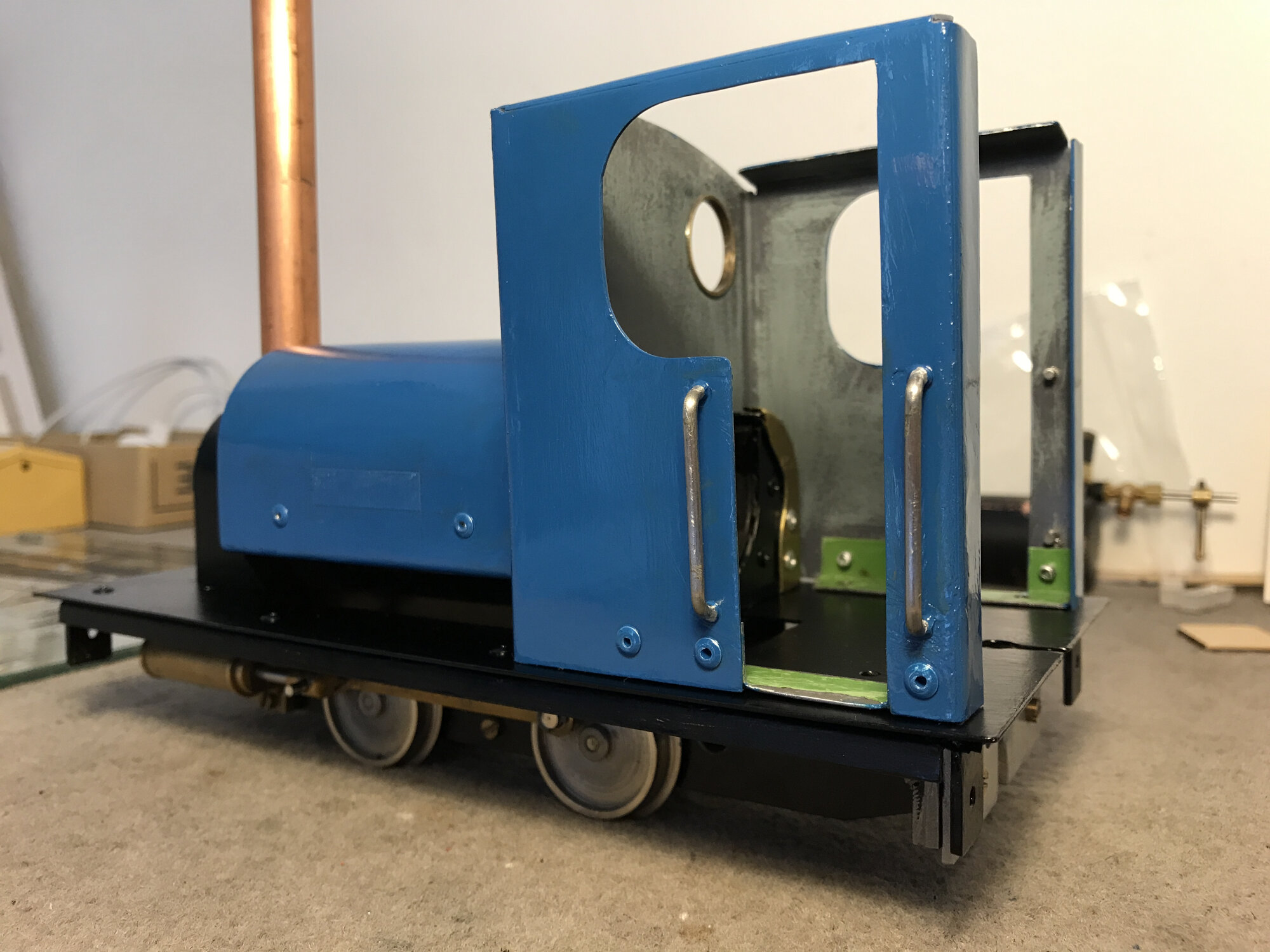 View of cab end
