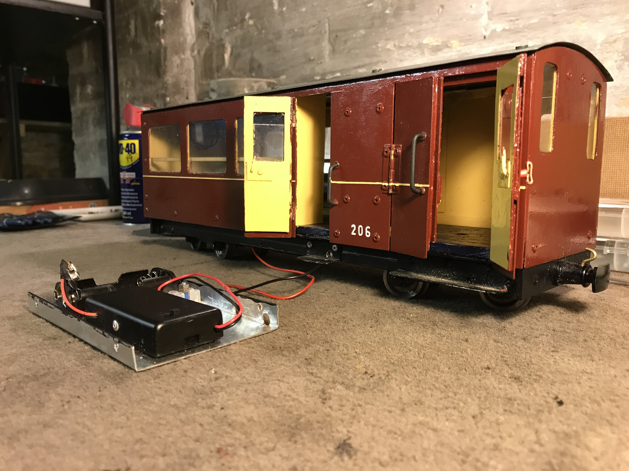 206 with battery box removed