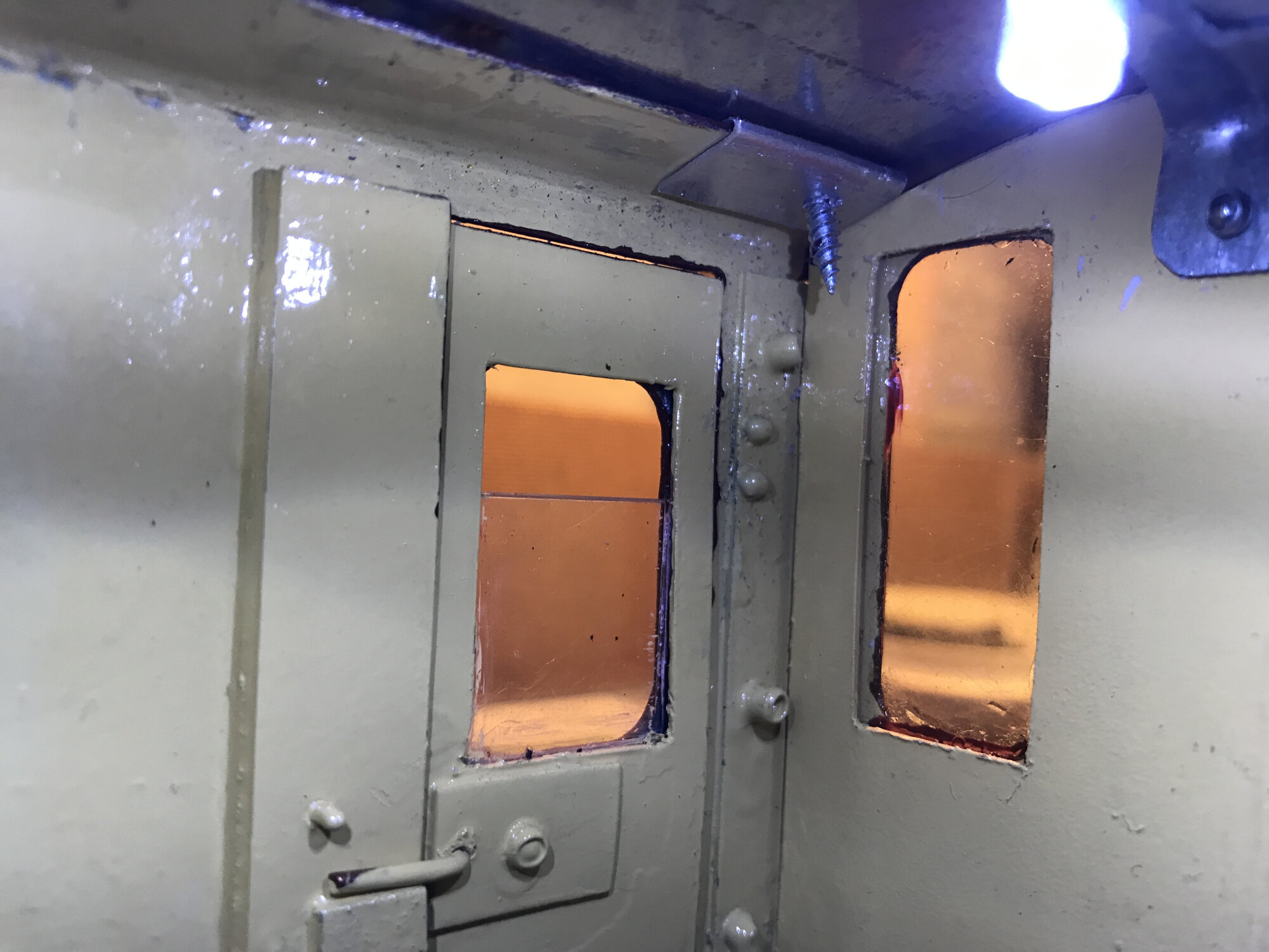 Inside guard's compartment