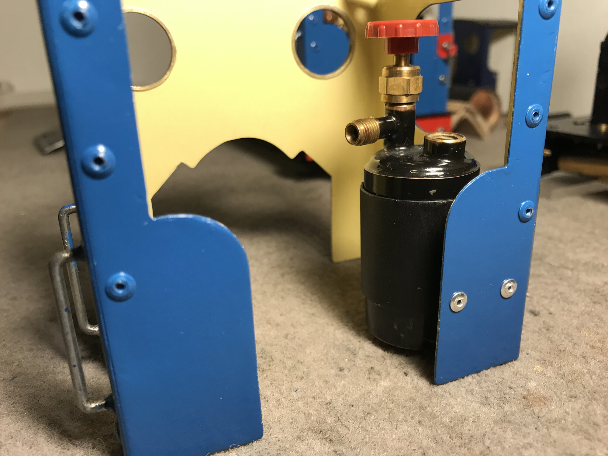 Tank fitted in cab