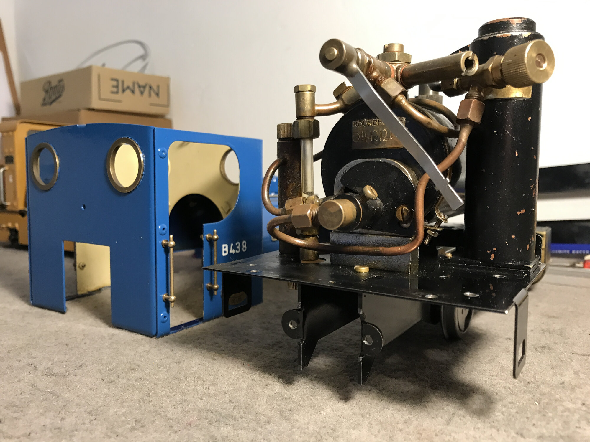 0-4-0ST B438 being rebuilt