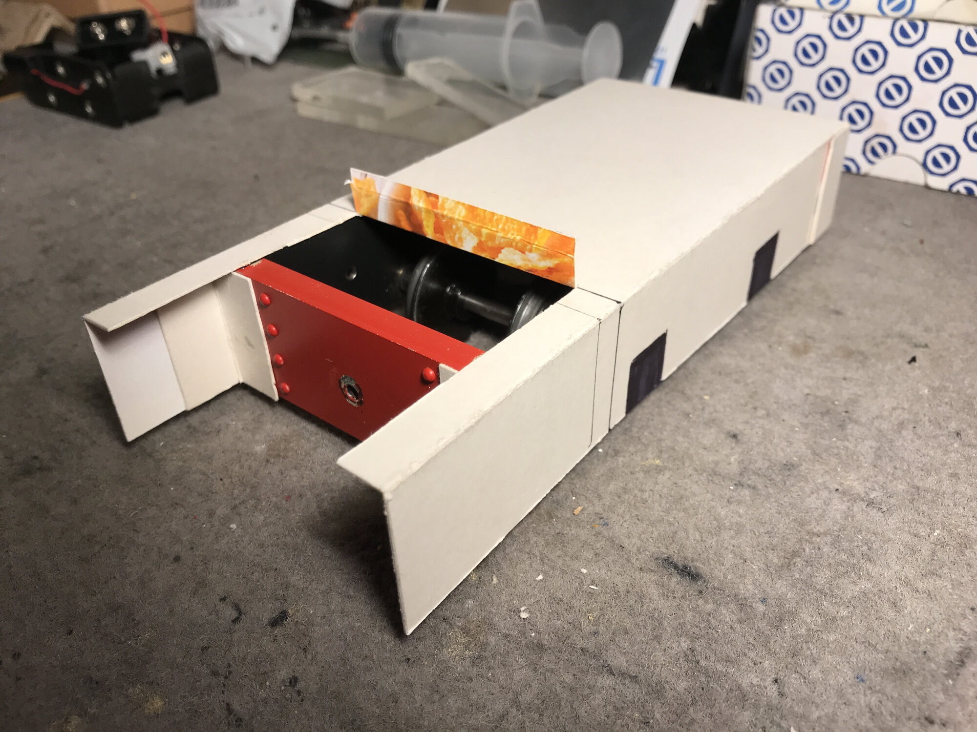 Cardboard pattern for new extended outside frames