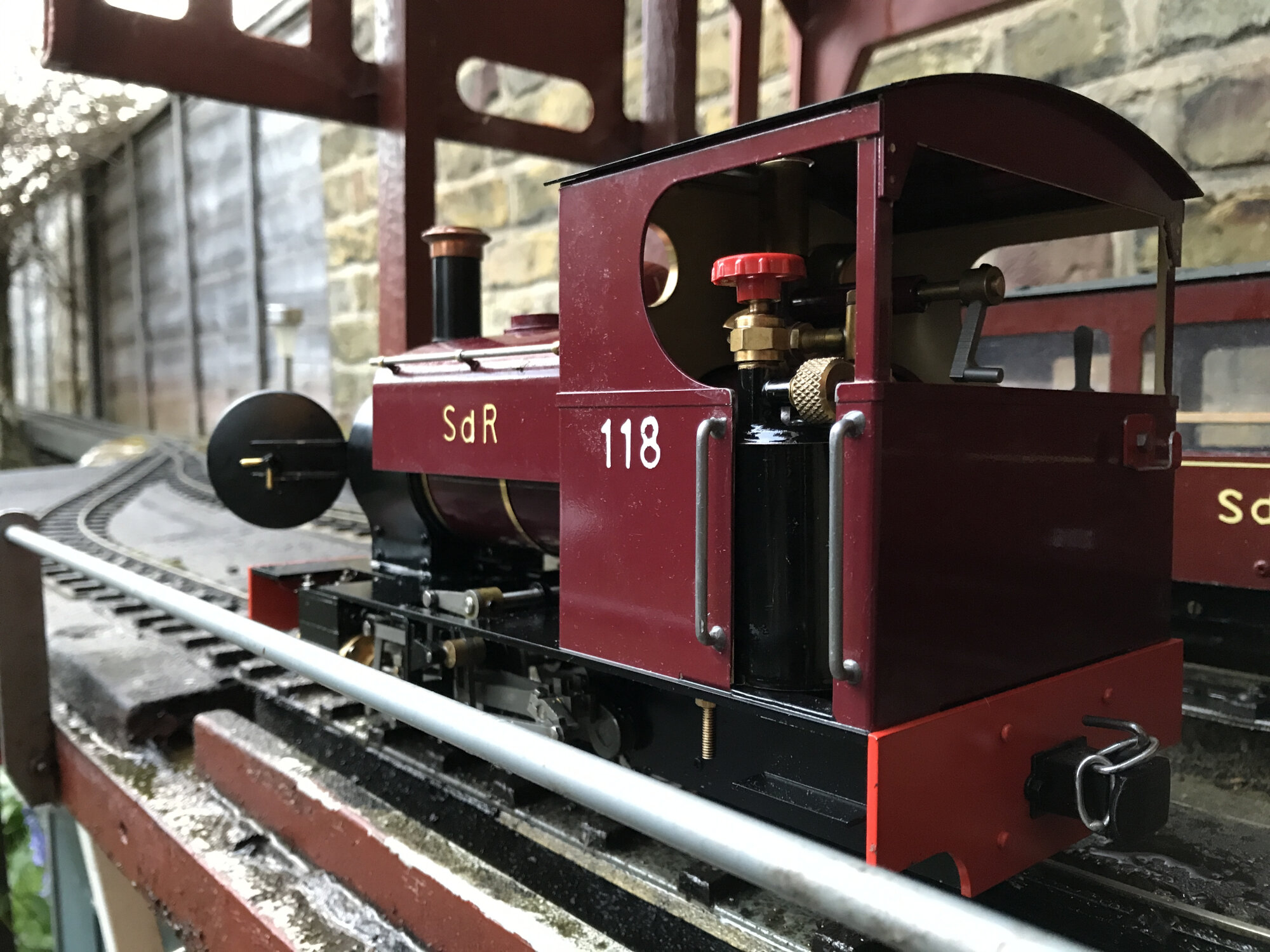 No.118 with temporary Bix fuel tank in cab - pic 2