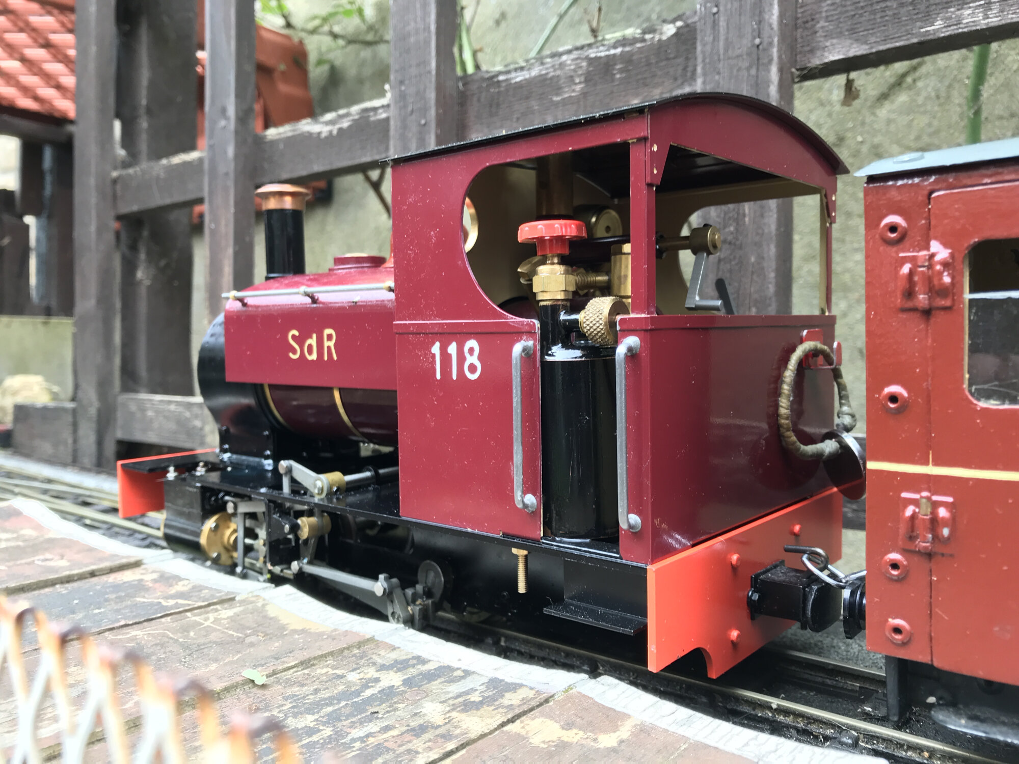 No.118 with temporary Bix fuel tank in cab