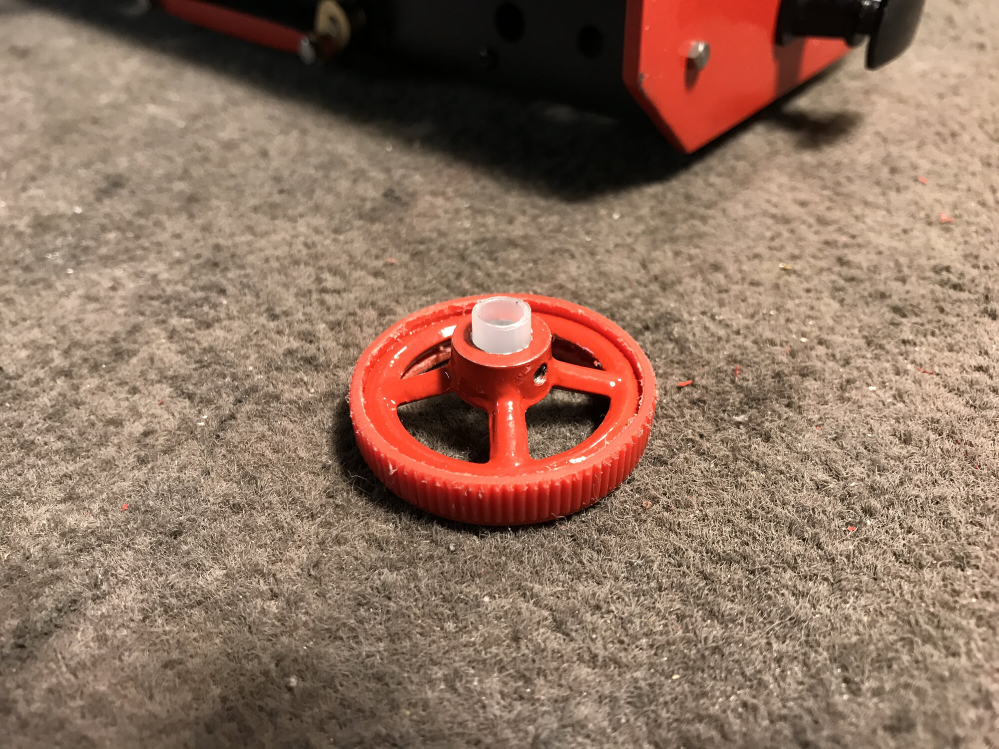 Insulation ferrule added to hub of hand wheel