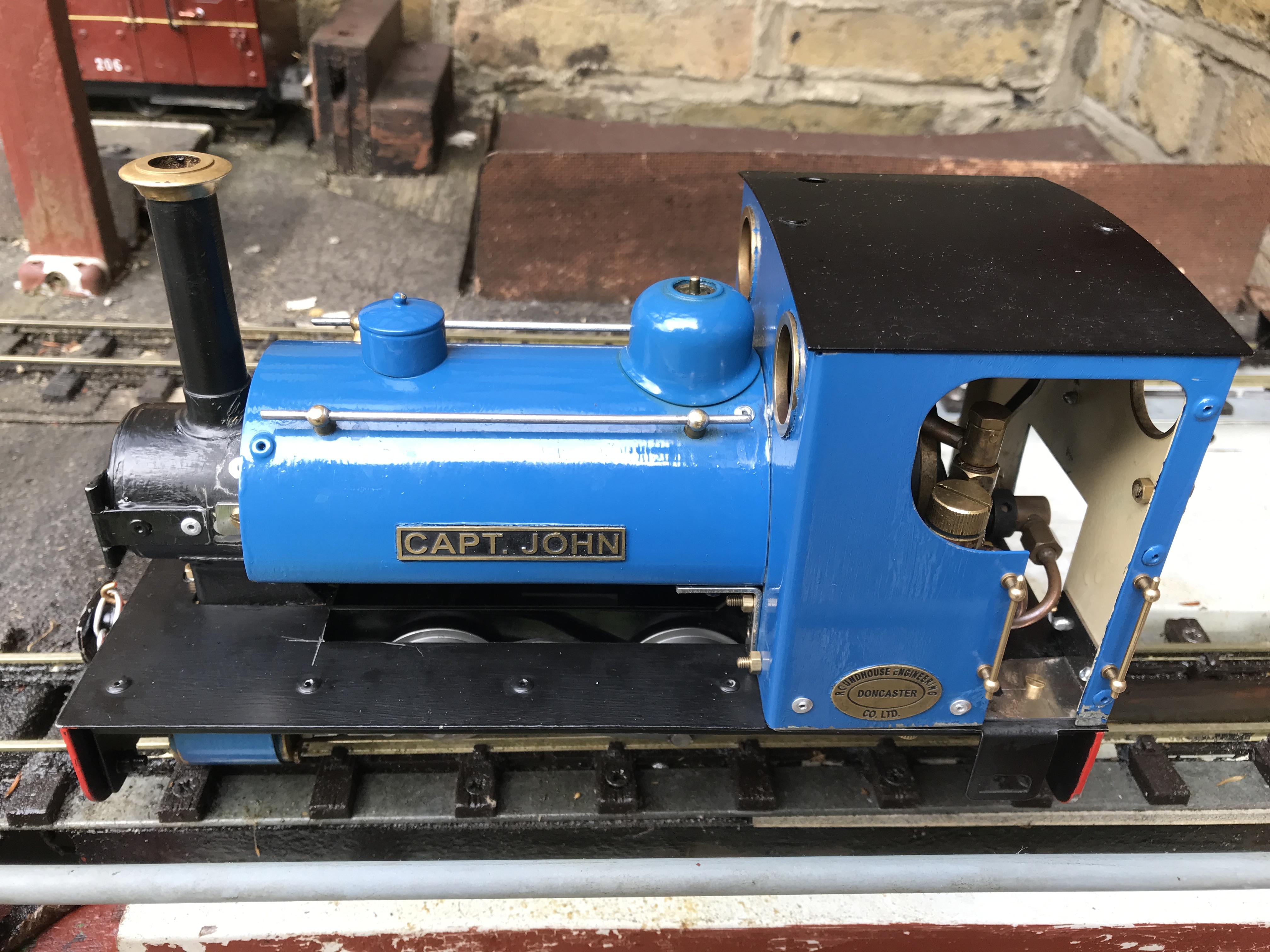 Capt. John in Beckfoot shed