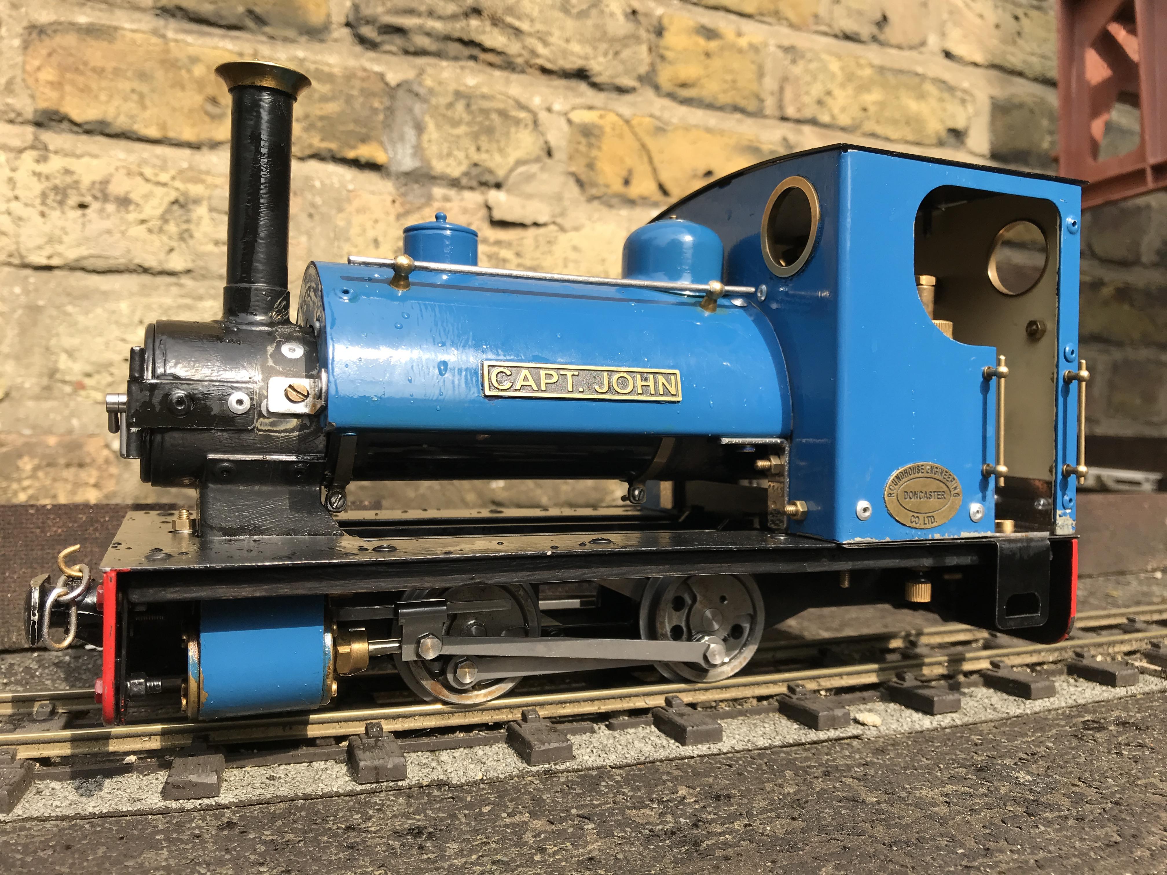 Capt. John outside Beckfoot shed
