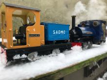 Jacky and John struggle through snow in Swallowdale 8 Feb 2021